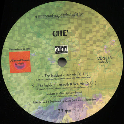 Ché - (PRESALE TBD) The Incident (VINYL 12" Alleviated) | NEW - DEEP HOUSE *NEW*