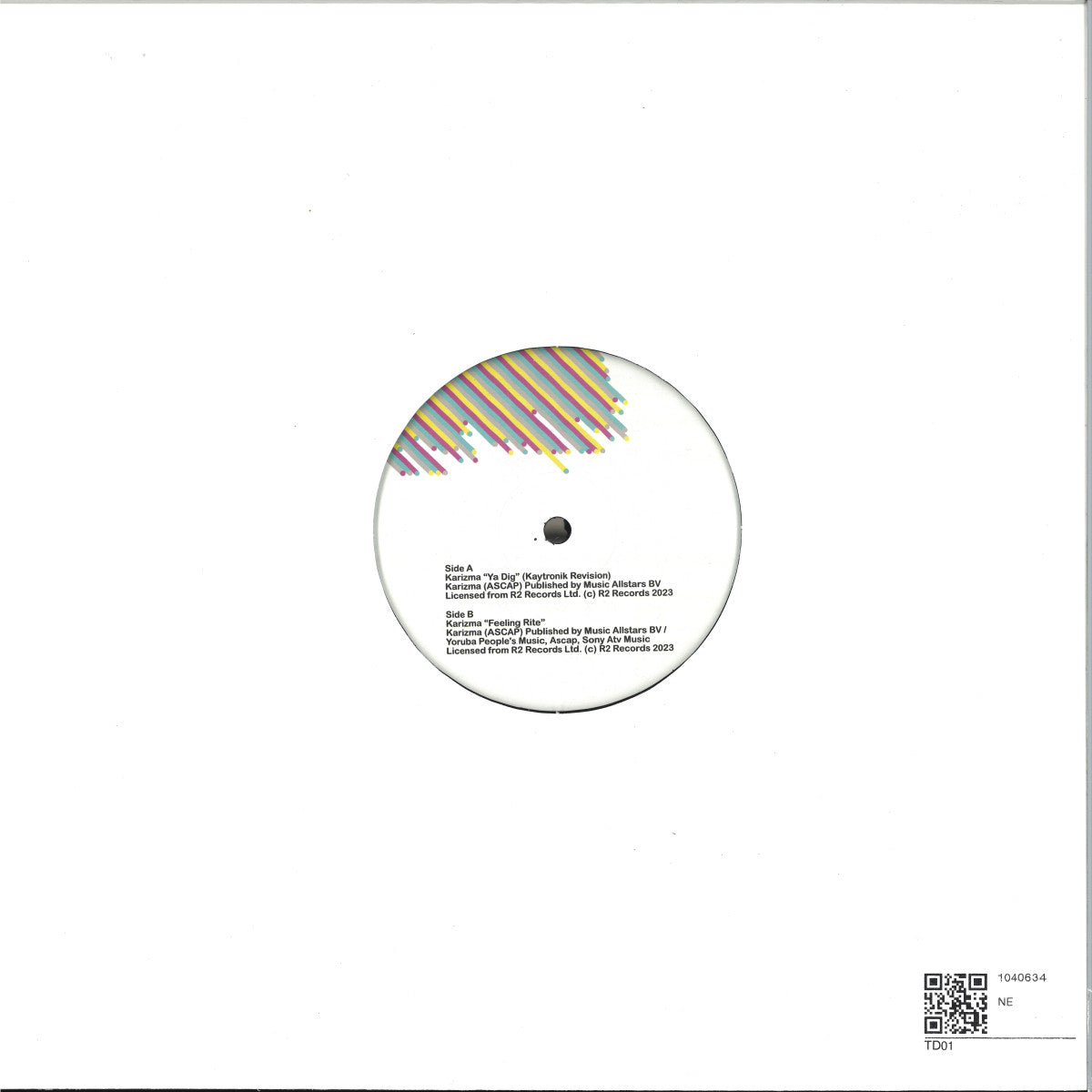 Karizma - Ya Dig / Feeling Rite (VINYL 12" TooDoo) | NEW - DEEP HOUSE *NEW*