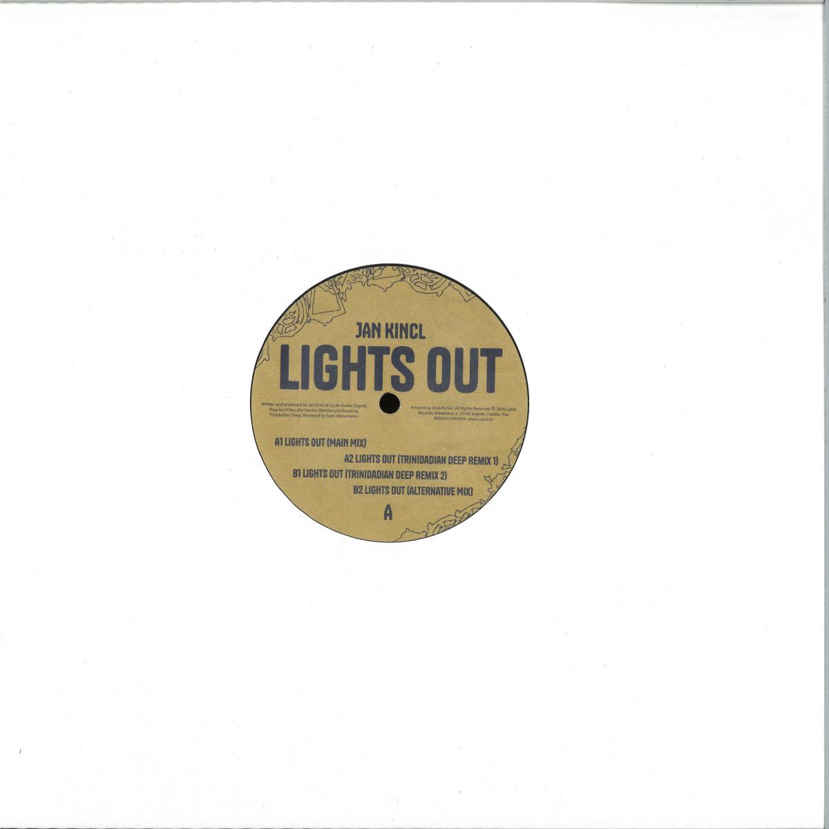 Jan Kincl - Lights Out (VINYL 12" Cycle) | NEW - DEEP HOUSE *NEW*