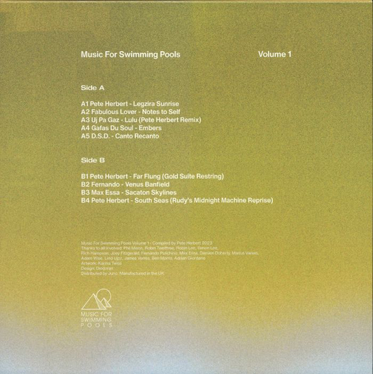 Various - Music For Swimming Pools Volume 1 (VINYL) | Mint (M) Mint (M) - DEEP HOUSE *NEW*