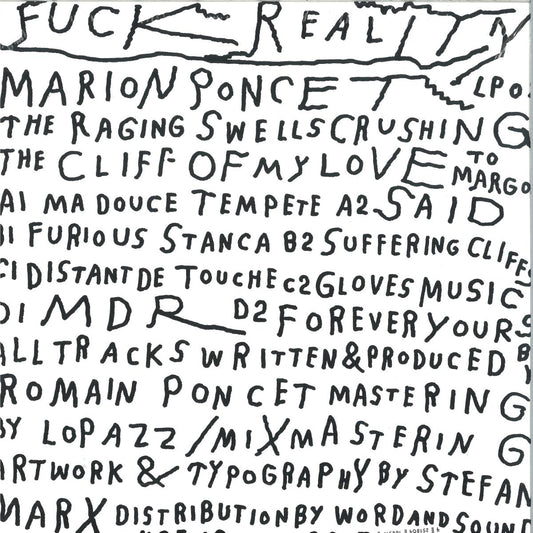 Marion Poncet - The Raging Swells Crushing The Cliff Of My Love (VINYL 2xLP Fuck Reality) | NEW - DEEP HOUSE *NEW*