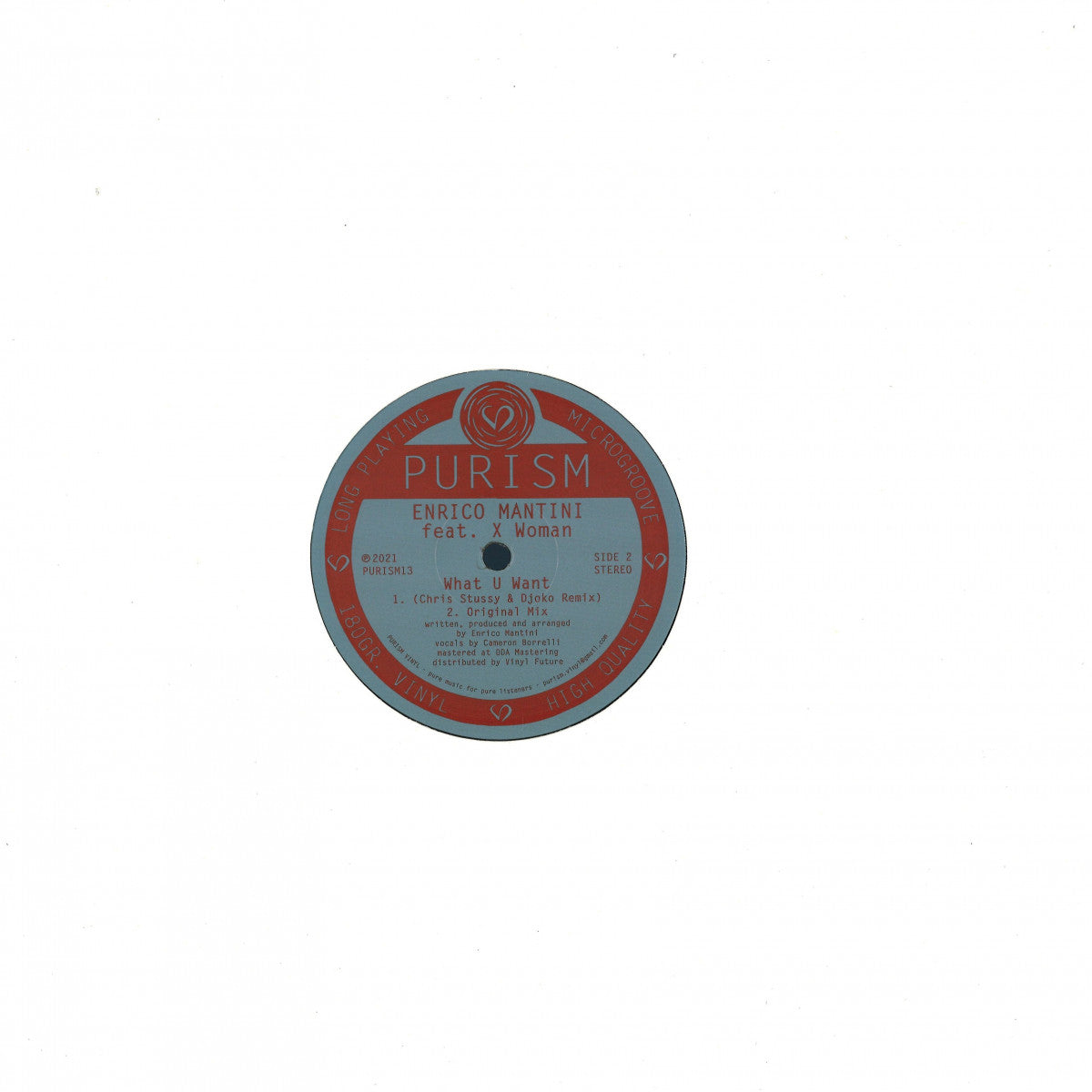 Enrico Mantini feat. X Woman - What U Want (VINYL 12" PURISM) | NEW - DEEP HOUSE *NEW*