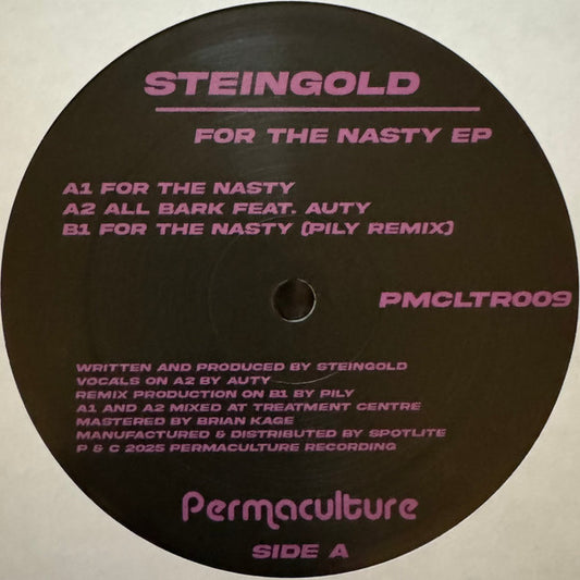 Steingold - For The Nasty EP (VINYL) | Mint (M) Mint (M) - DEEP HOUSE *NEW*