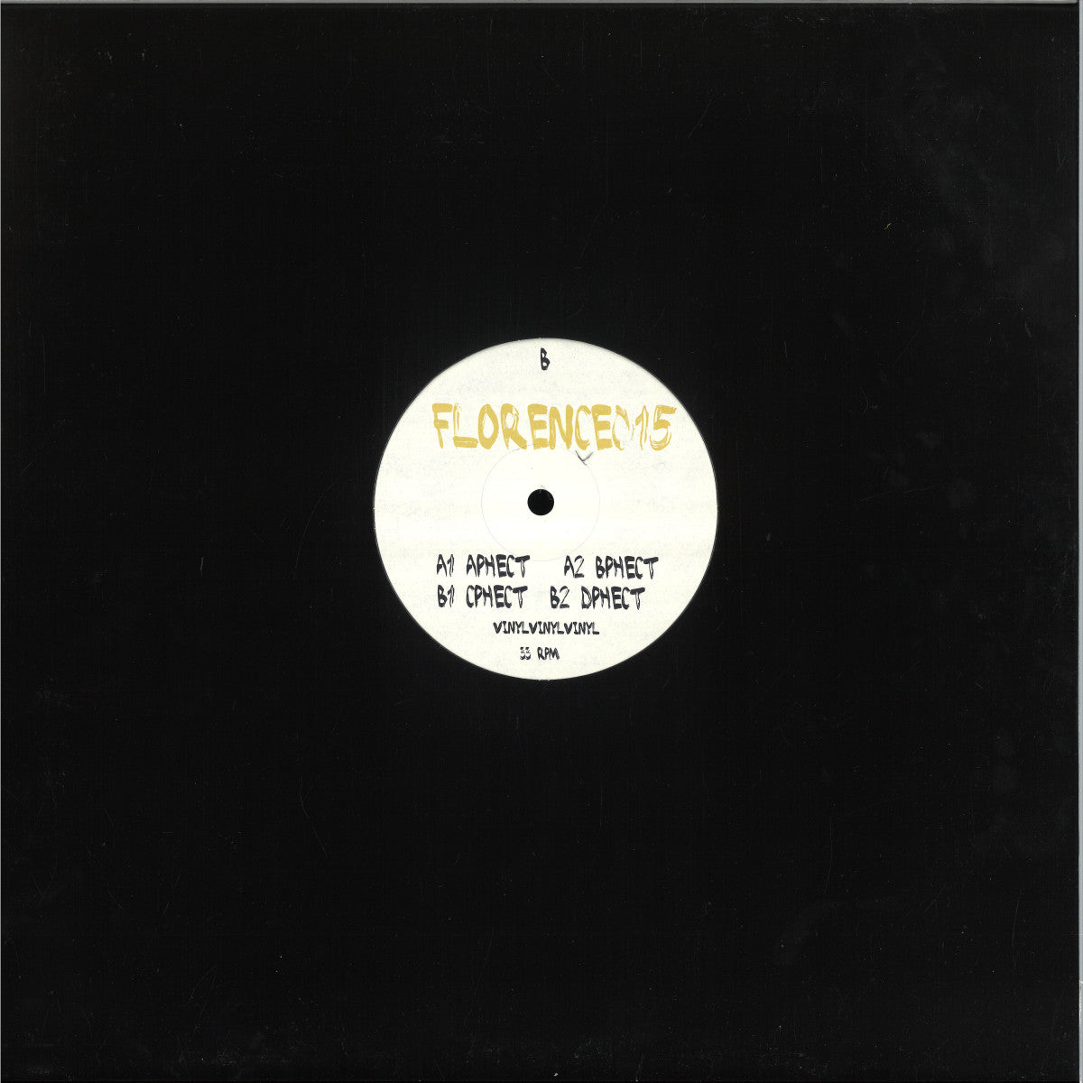 Unknown Artist - FLORENCE015 (VINYL 12" Florence) | NEW Mint (M) Generic - DEEP HOUSE *NEW*