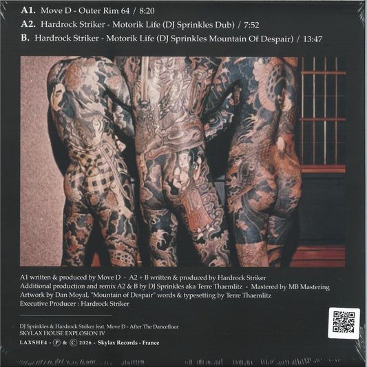 DJ Sprinkles & Hardrock Striker feat. Move D - SKYLAX HOUSE EXPLOSION IV (VINYL 12" Skylax Records LAXSHE4) | NEW Mint (M) Mint (M) - DEEP HOUSE *NEW*