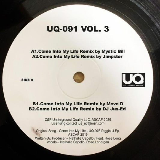 Nathalie Capello / Rose Lonergan - (PRESALE 10/30/26) Come Into My Life Remix Vol 3 (VINYL 12" Underground Quality) | NEW - DEEP HOUSE *NEW*