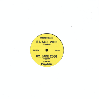 Excursions Vs Sade - Excursions 005 (VINYL) | Mint (M) Mint (M) - DEEP HOUSE *NEW*