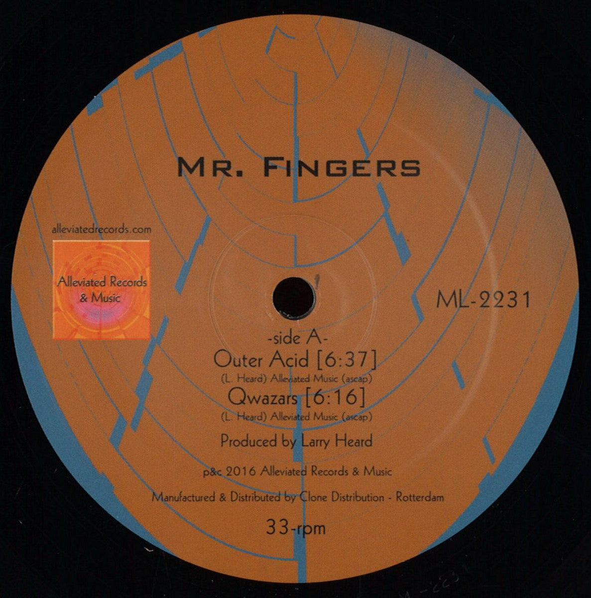 Mr. Fingers - (PRESALE 11/16/26) Outer Acid (VINYL 12" Alleviated) | NEW - DEEP HOUSE *NEW*