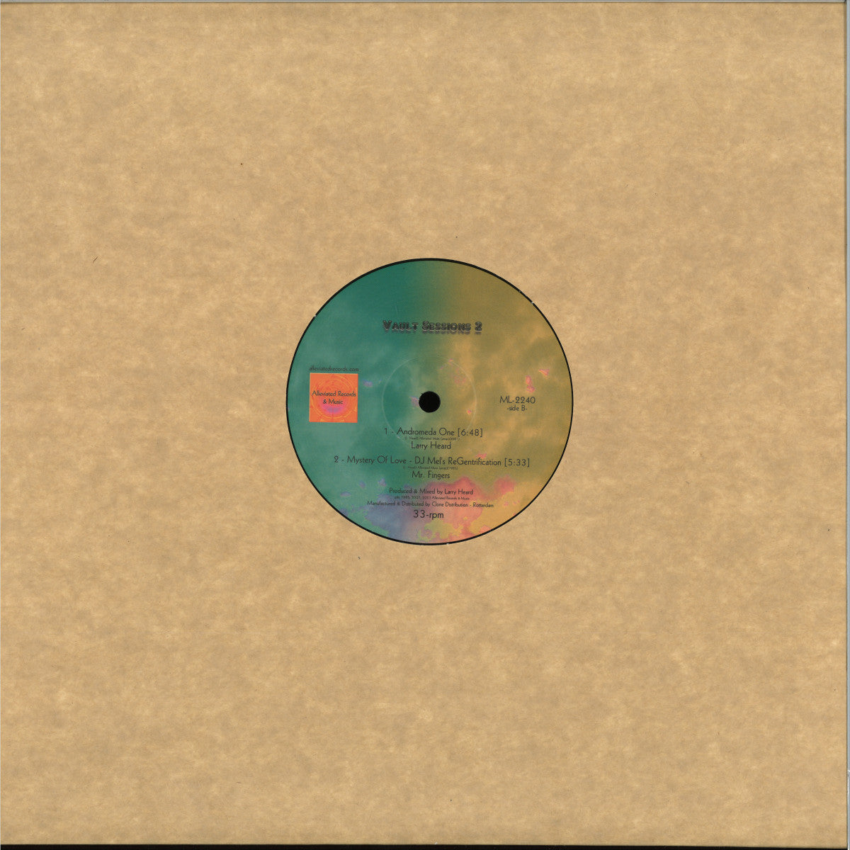 Larry Heard - Vault Sessions 2 (VINYL 12" Alleviated) | NEW Mint (M) Generic - DEEP HOUSE *NEW*