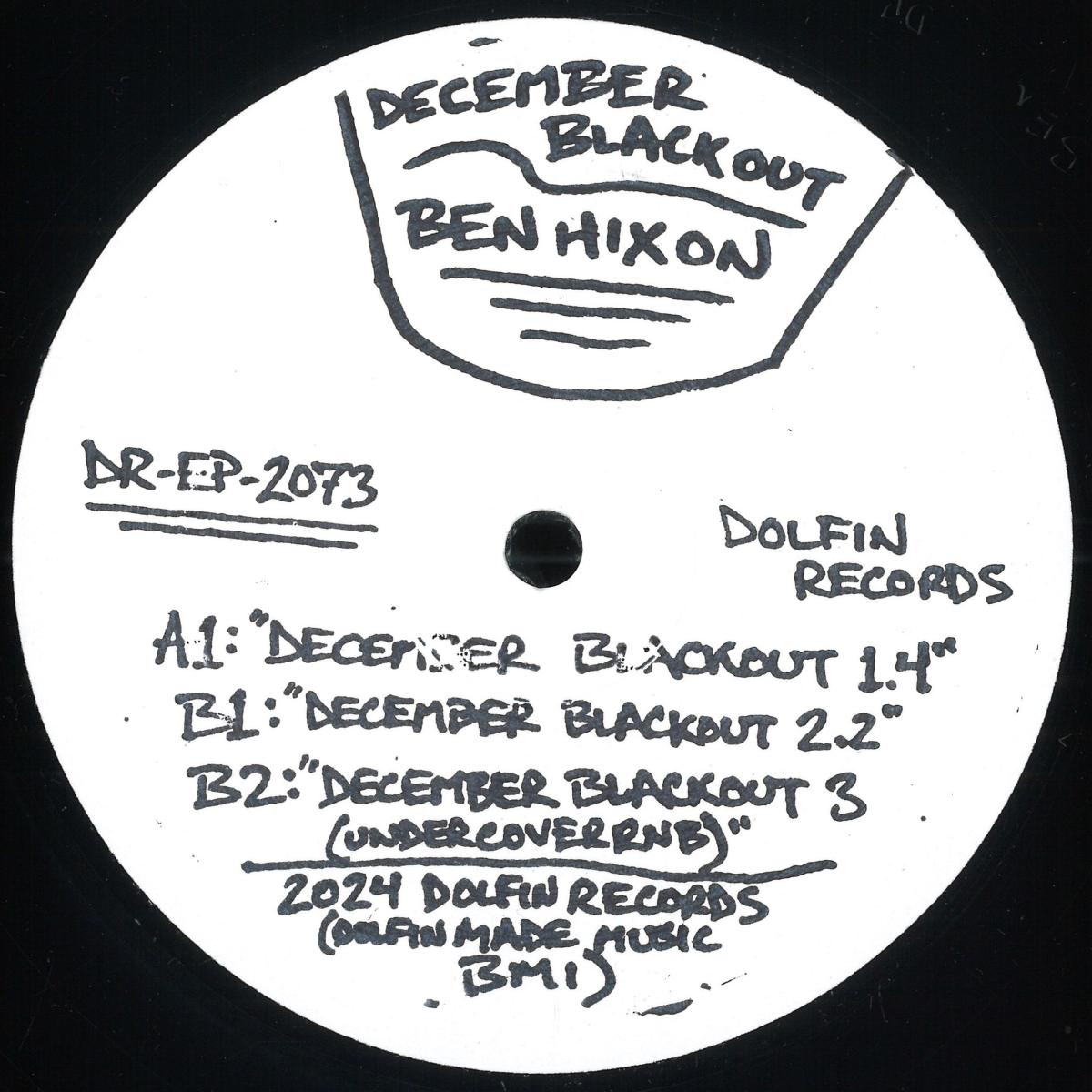 Ben Hixon - December Blackout (VINYL 12" Dolfin US) | NEW - DEEP HOUSE *NEW*