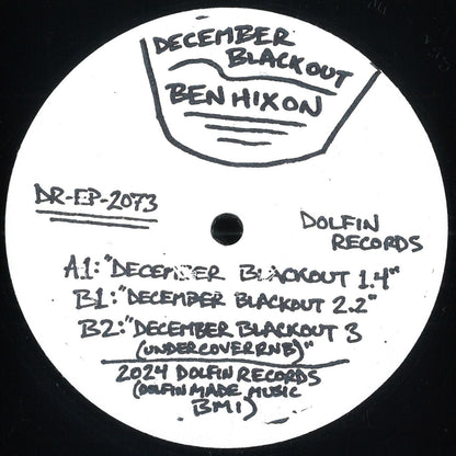 Ben Hixon - December Blackout (VINYL 12" Dolfin US) | NEW - DEEP HOUSE *NEW*