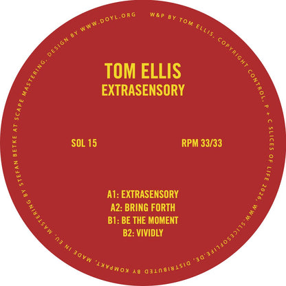 Tom Ellis - (PRESALE 11/6/26) Extrasensory (VINYL 12" Slices of Life) | NEW - DEEP HOUSE *NEW*