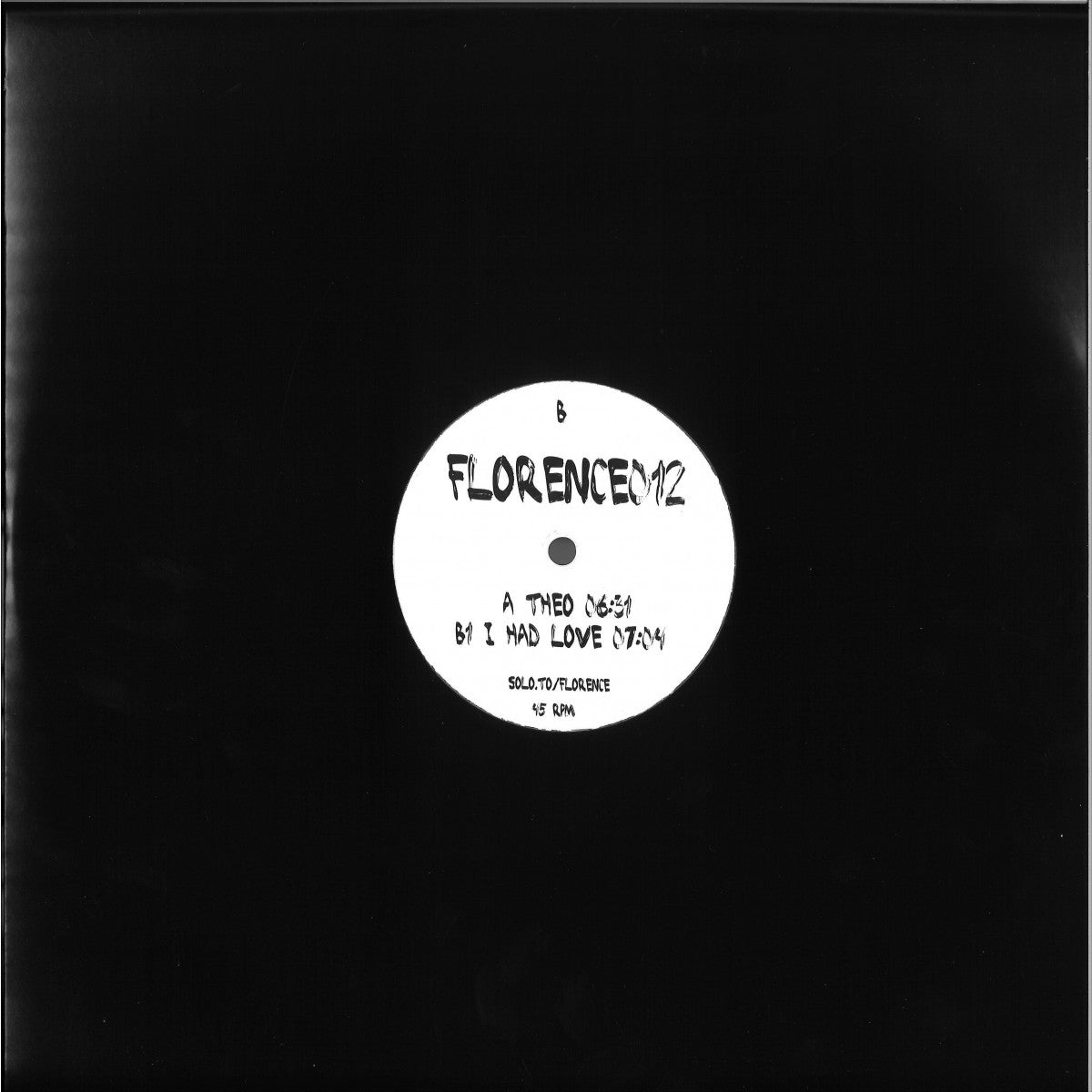 Unknown Artist - Theo / I Had Love (VINYL 12" Florence FLORENCE012) | NEW Mint (M) Generic - DEEP HOUSE *NEW*