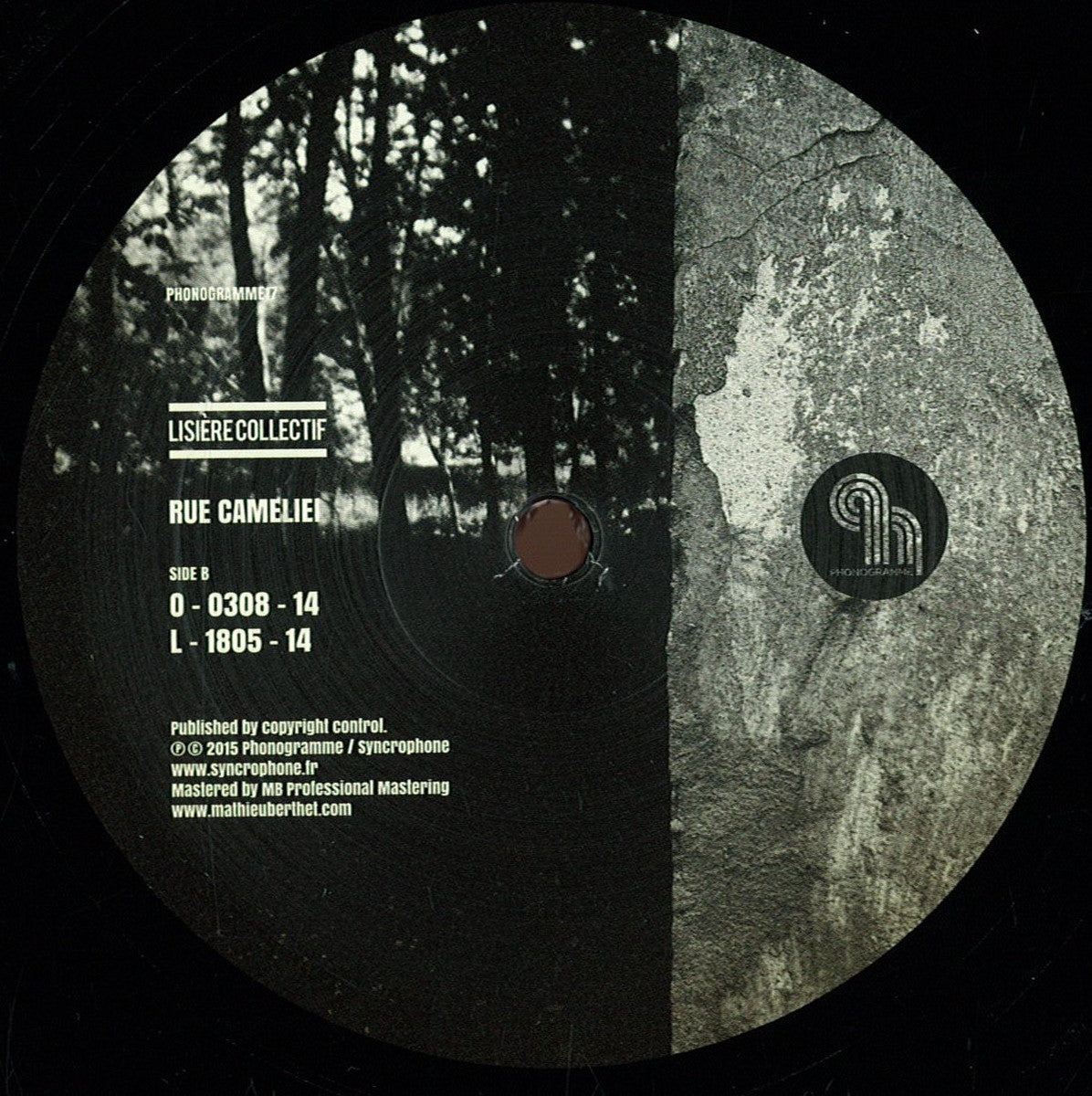Lisière Collectif - Rue Cameliei (VINYL 12" Phonogramme) | NEW - DEEP HOUSE *NEW*