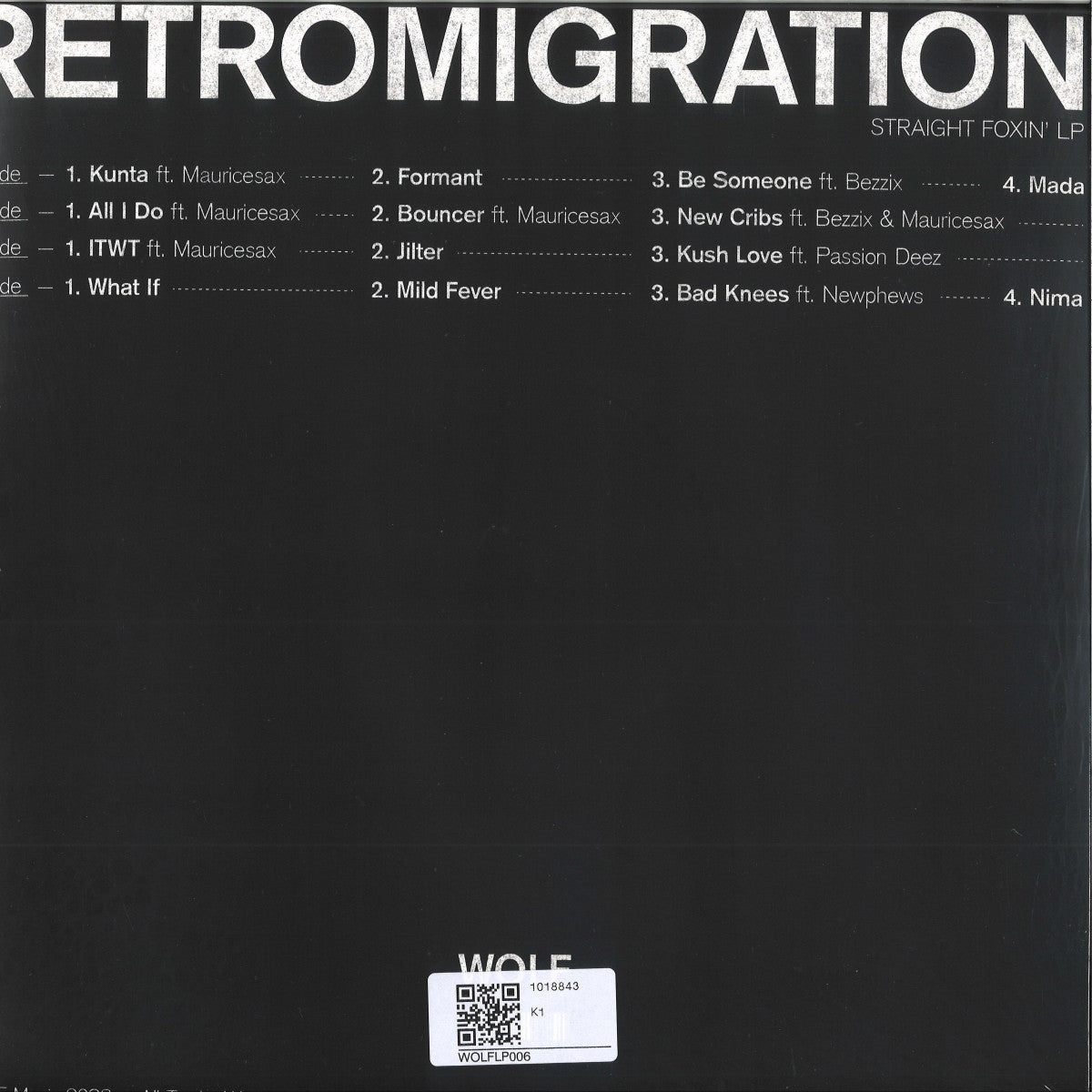 Retromigration - Straight Foxin' (VINYL 2xLP WOLF MUSIC) | NEW - DEEP HOUSE *NEW*