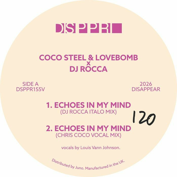 Coco Steel & Lovebomb - (PRESALE 8/17/26) Echoes In My Mind / Mama Sol Mama Africa (VINYL) | Mint (M) Mint (M) - DEEP HOUSE *NEW*