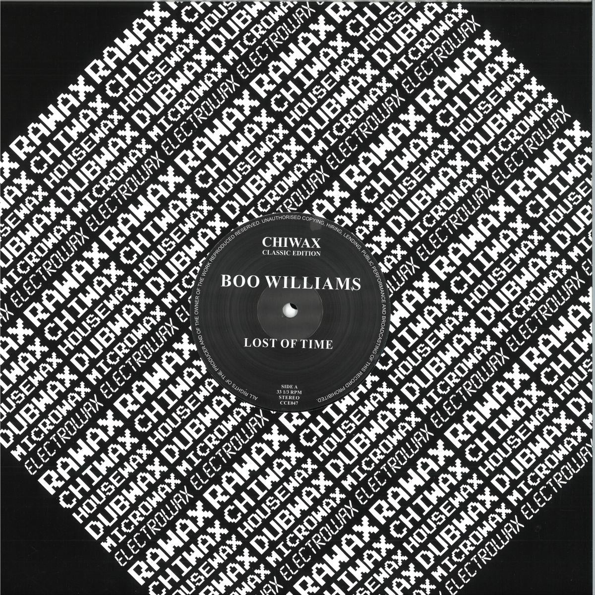 Boo Williams - Lost Of Time (VINYL 2x12" Chiwax) | NEW - DEEP HOUSE *NEW*