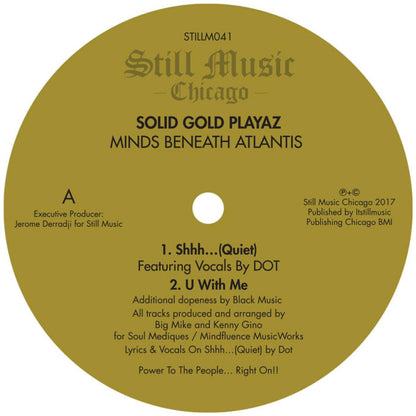 Solid Gold Playaz - (PRESALE 09/25/26) Minds Beneath Atlantis E.P (VINYL 12" Still Music STILLM041 2026) | NEW - DEEP HOUSE *NEW*