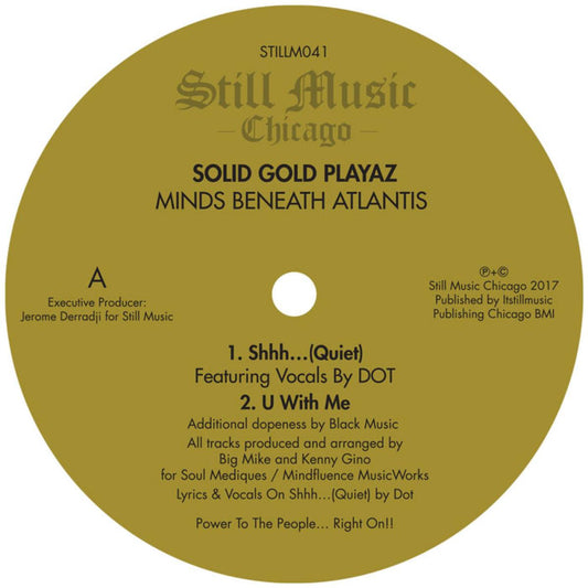 Solid Gold Playaz - (PRESALE 09/25/26) Minds Beneath Atlantis E.P (VINYL 12" Still Music STILLM041 2026) | NEW - DEEP HOUSE *NEW*