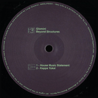 Giomini - (PRESALE 5/24/26) Beyond Structures (VINYL) | Mint (M) Mint (M) - DEEP HOUSE *NEW*