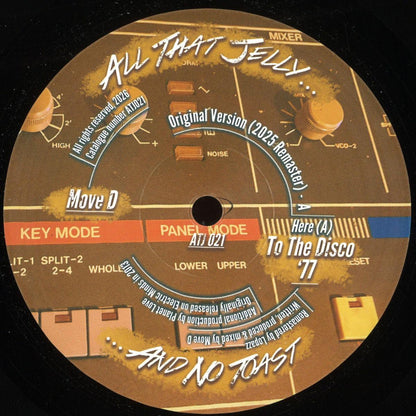 Move D - To The Disco '77 (VINYL 12" All That Jelly ATJ021) | NEW Mint (M) Mint (M) - DEEP HOUSE *NEW*