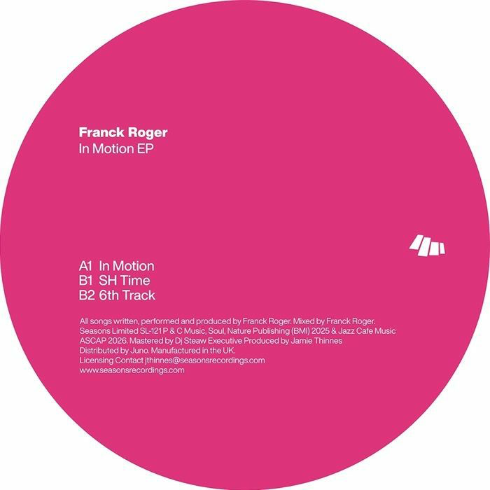 Franck Roger - (PRESALE 8/10/26) In Motion EP (VINYL) | Mint (M) Mint (M) - DEEP HOUSE *NEW*