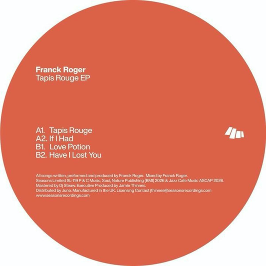 Franck Roger - (PRESALE) Tapis Rouge EP (VINYL) | Mint (M) Mint (M) - DEEP HOUSE *NEW*
