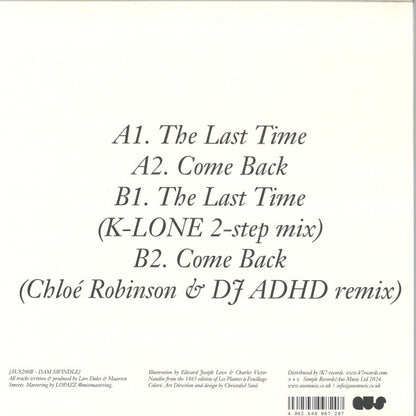 Dam Swindle - Come Back (GREEN VINYL 12" Aus Music AUS200B 2024) | NEW - DEEP HOUSE *SEALED/COLOR*
