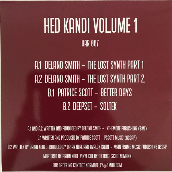 Hed Kandi Volume 1 (12" VINYL) | Mint (M) Mint (M) - DEEP HOUSE *SEALED*