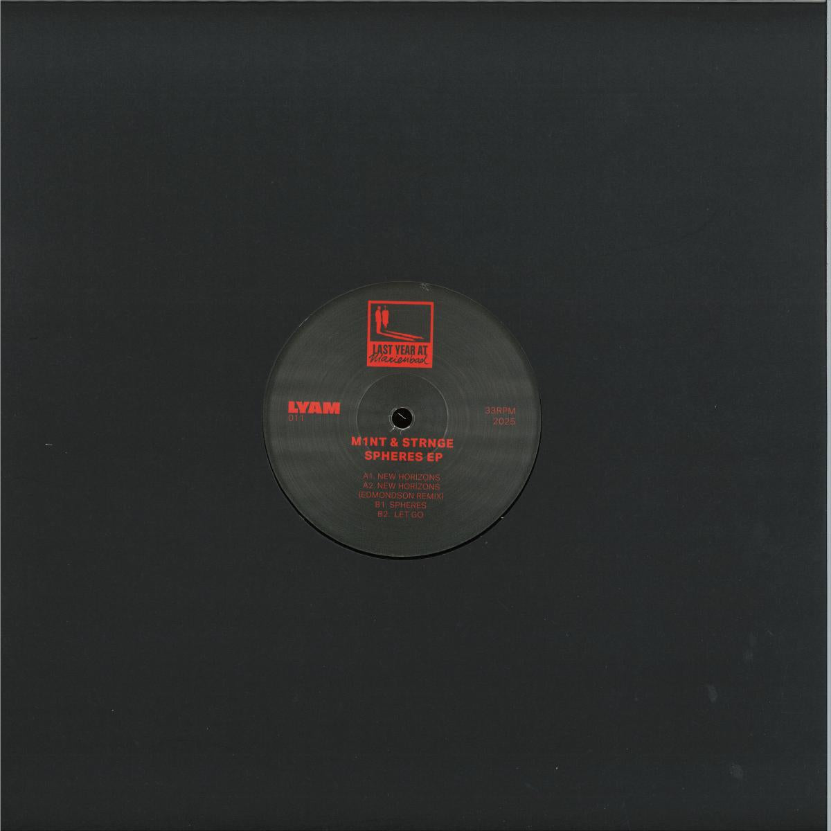 M1NT & STRNGE - Spheres EP (VINYL 12" Last Year In Marienbad LYAM011) | NEW Mint (M) Mint (M) - DEEP HOUSE *SEALED*