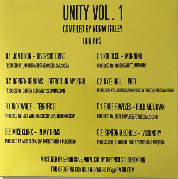 Unity Vol. 1 (2x VINYL) | Mint (M) Mint (M) - DEEP HOUSE *SEALED*