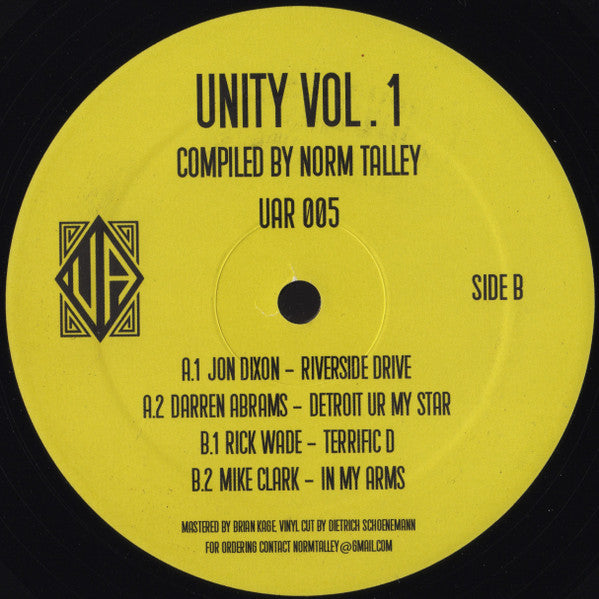 Unity Vol. 1 (2x VINYL) | Mint (M) Mint (M) - DEEP HOUSE *SEALED*