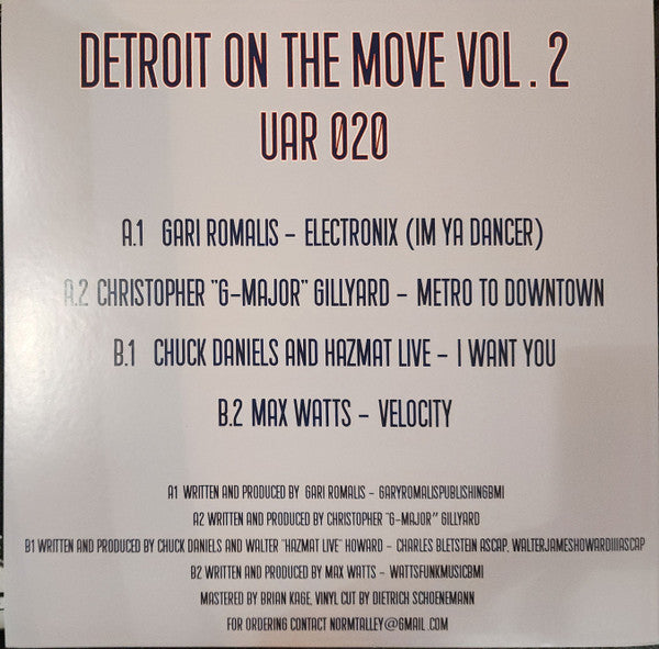 Detroit On The Move Vol. 2 (12") | Mint (M) Mint (M) - DEEP HOUSE *SEALED*