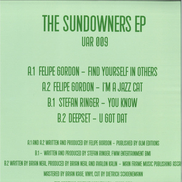 The Sundowners EP (12" VINYL) | Mint (M) Mint (M) - DEEP HOUSE *SEALED*