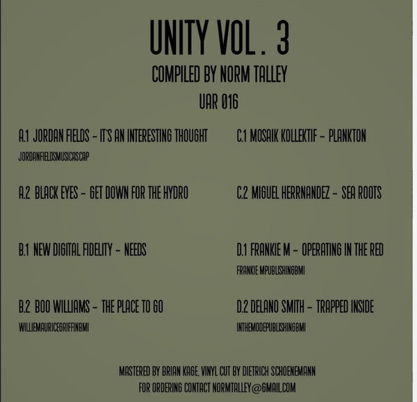 Unity Vol. 3 (2x VINYL) | - DEEP HOUSE *SEALED*
