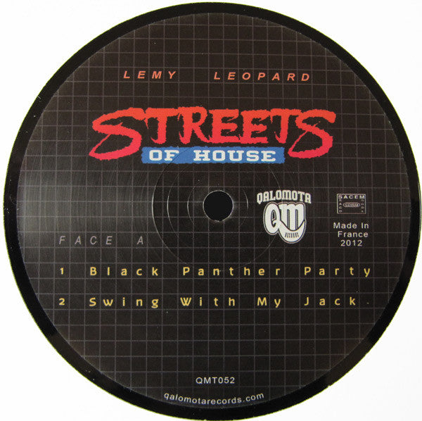 Lemy Leopard - Streets Of House | Excellent (EX) Very Good Plus (VG+) - DEEP HOUSE / USED *EXCELLENT*