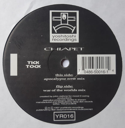 Tick Tock (12" VINYL) | Excellent (EX) Generic - DEEP HOUSE / USED *EXCELLENT*