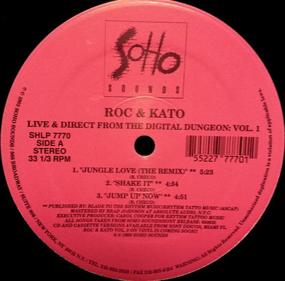 Roc & Kato - Live And Direct From The Digital Dungeon: Vol. 1 | Near Mint (NM) Generic - DEEP HOUSE / USED *NEAR MINT*