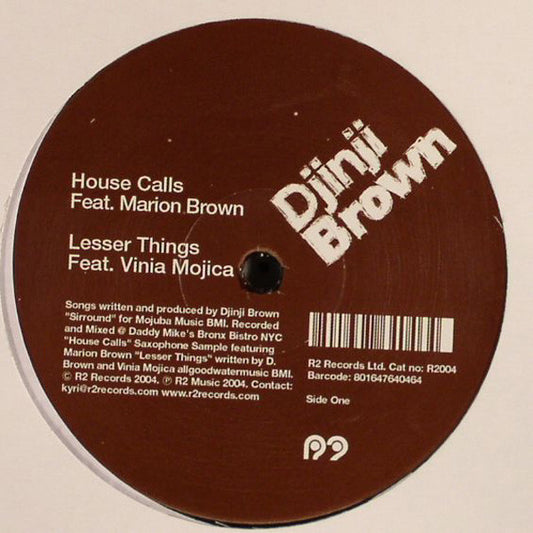 Djinji Brown Djinji Brown EP 12" Very Good Plus (VG+) Generic