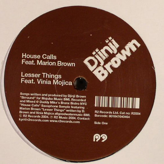 Djinji Brown - Djinji Brown EP | Very Good Plus (VG+) Generic - DEEP HOUSE / USED *VERY GOOD+*