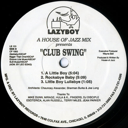 Club Swing (VINYL) | Very Good (VG) Generic - DEEP HOUSE / USED *VERY GOOD*