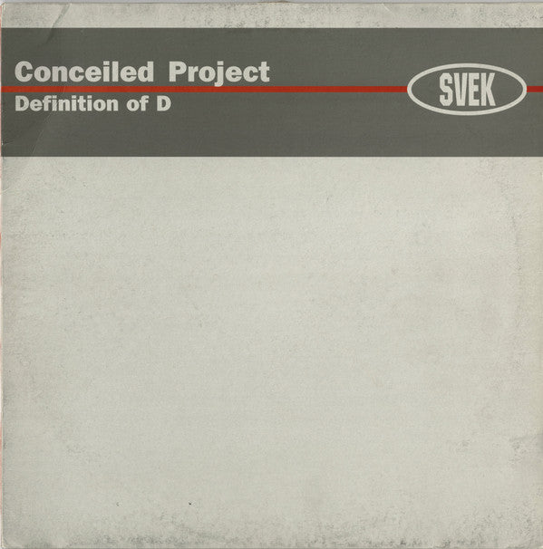 Conceiled Project Definition Of D 12" Very Good (VG) Very Good Plus (VG+)