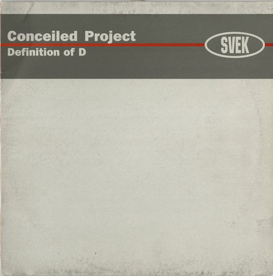 Conceiled Project Definition Of D 12" Very Good (VG) Very Good Plus (VG+)