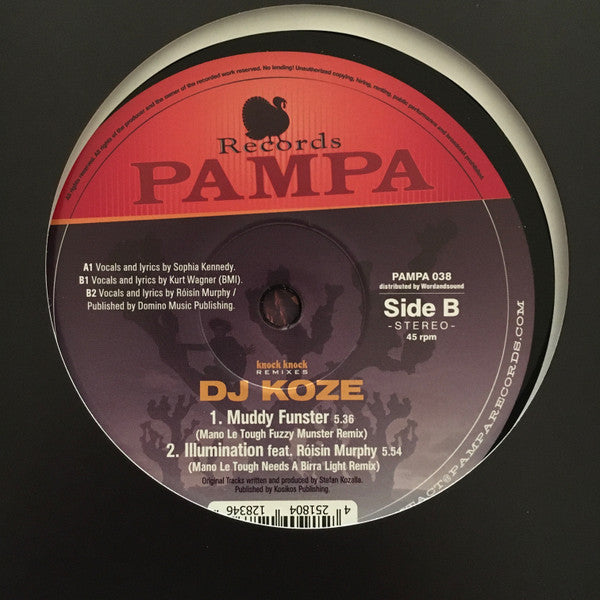 DJ Koze - Knock Knock Remixes (VINYL) | Mint (M) Mint (M) - DEEP HOUSE *NEW*