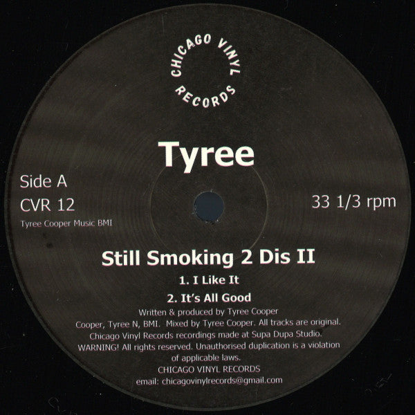 Tyree Cooper - Still Smoking 2 Dis II | Mint (M) Generic - DEEP HOUSE