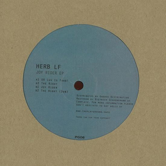 Herb LF Joy Rider EP 12" Mint (M) Generic