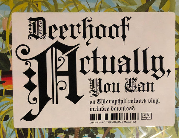 Deerhoof Actually, You Can Joyful Noise Recordings LP, Album, Gre Mint (M) Mint (M)