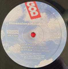 DHS The House Of God Groovin Recordings 12", RE Mint (M) Mint (M)