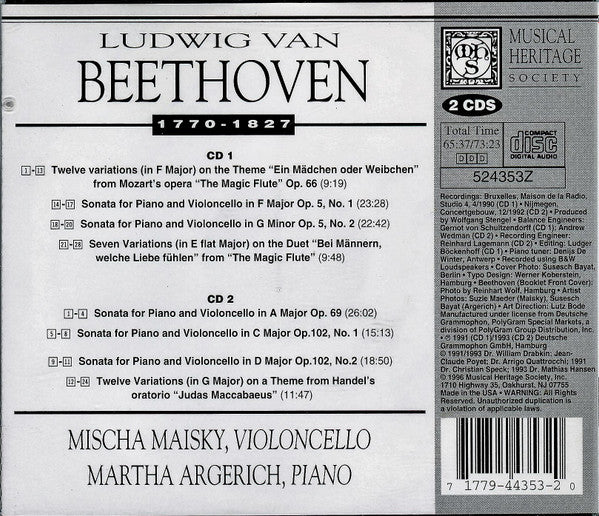 Die Cellosonaten (2xCD) | Near Mint (NM) Near Mint (NM)