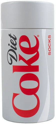Diet Coke - Perri's - Diet Coke - Can Gift Tube - Crew Socks (Assorted Styles 3 Pack Gift Box) (Socks, Gift Set, 3 Pack) |